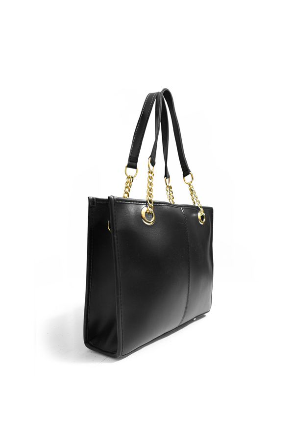 Black Shine Premium Leather Tote Bag