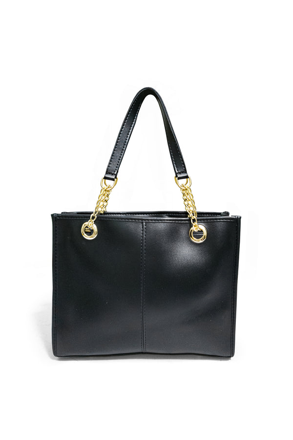 Black Shine Premium Leather Tote Bag