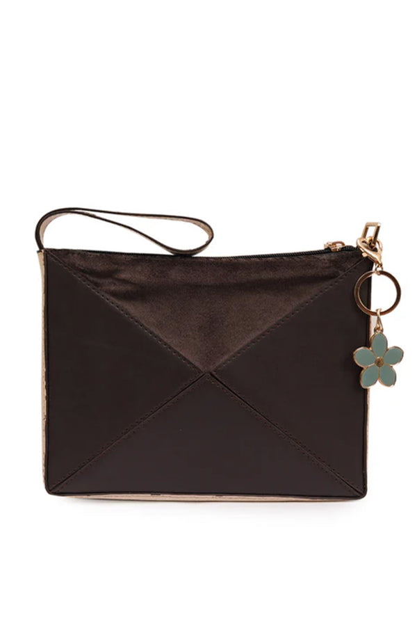 Brown Velvet Handbag