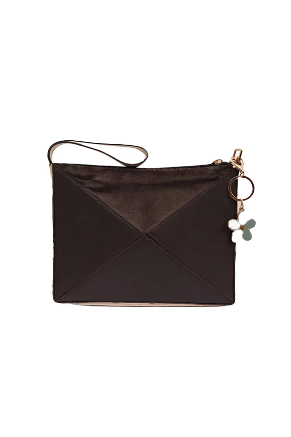 Brown Velvet Handbag